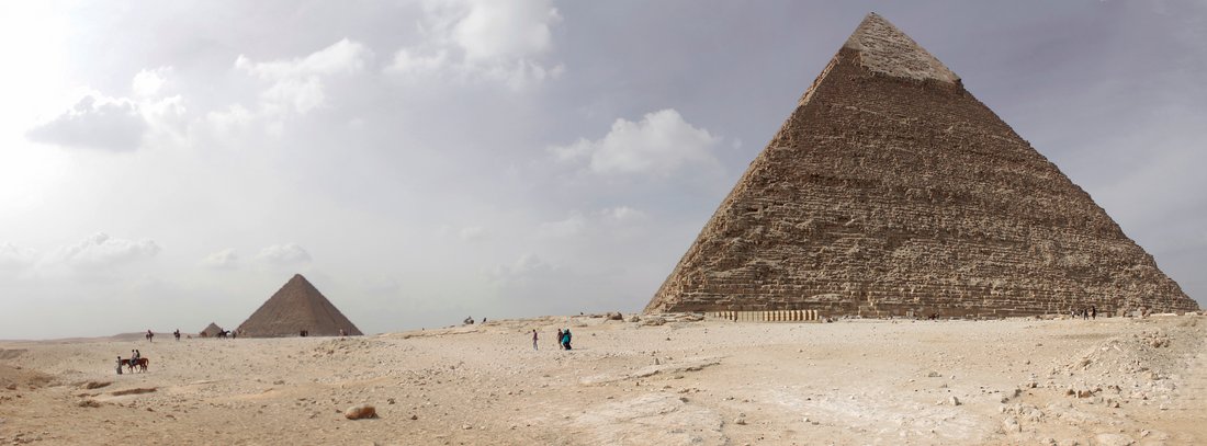 Pyramiden, Gizeh, Ägypten, Panorama